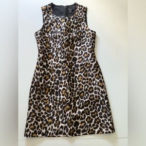 J. Crew SZ 2 Leopard shift Dress